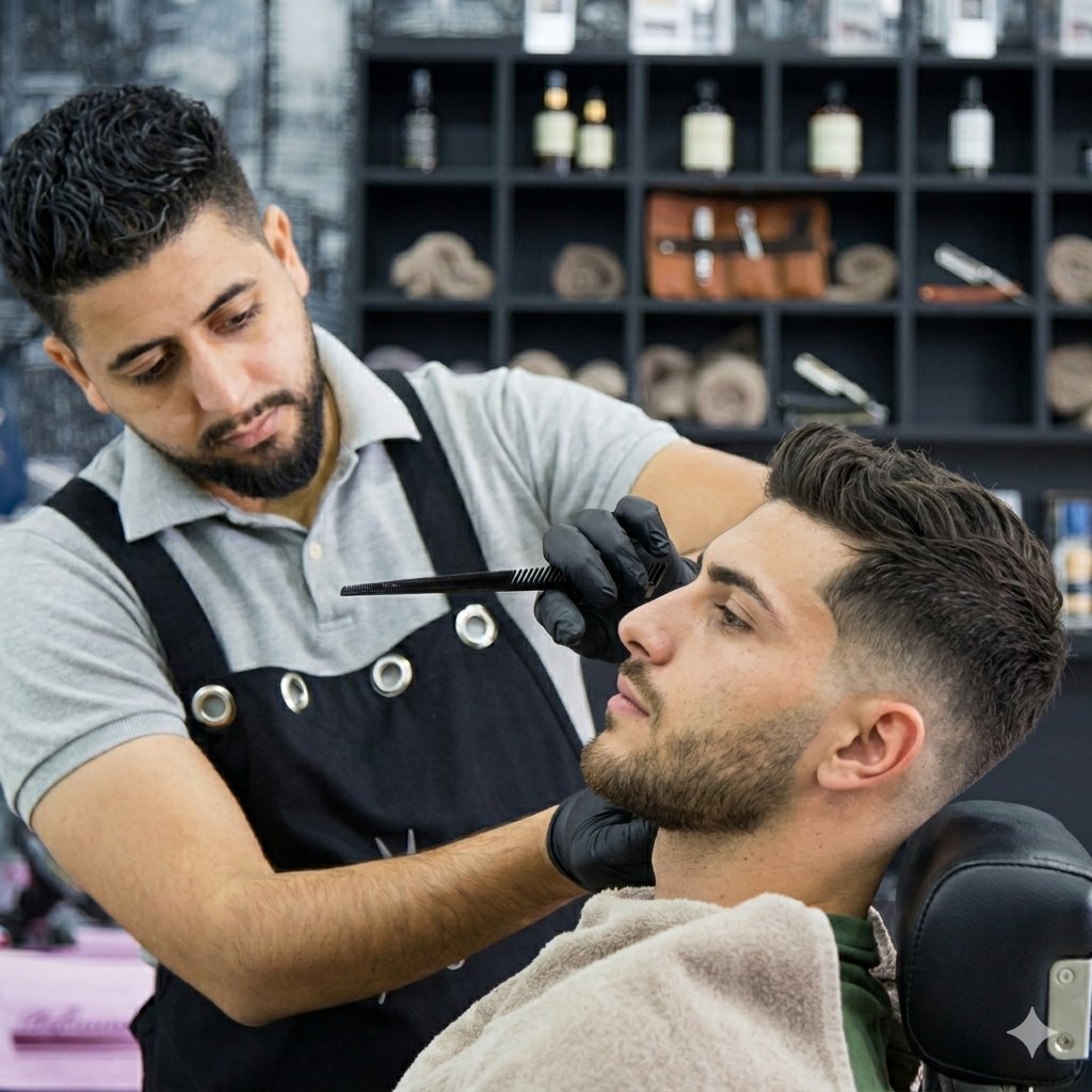 Rifinitura barba e sopracciglia barbiere El Barbero Di Monselice
