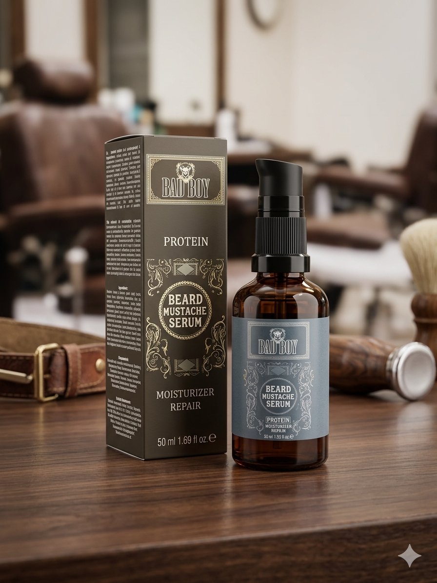 Bad Boy Protein Beard Mustache Serum siero barba baffi professionale Monselice