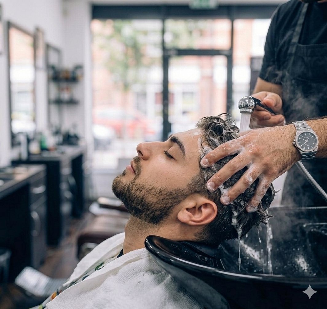 Taglio e shampoo barbiere El Barbero Di Monselice lavaggio capelli
