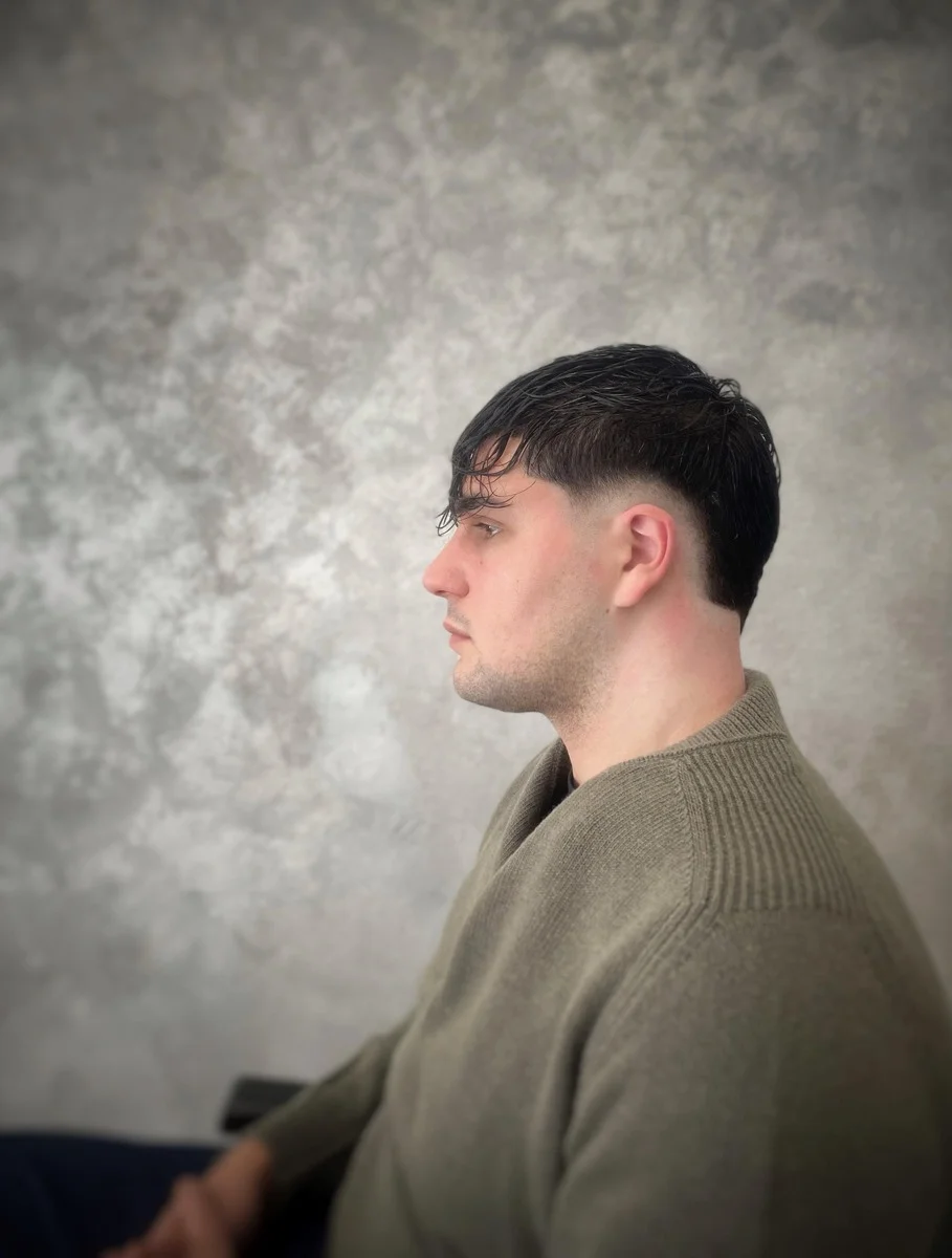 Taglio capelli uomo fade design El Barbero Monselice